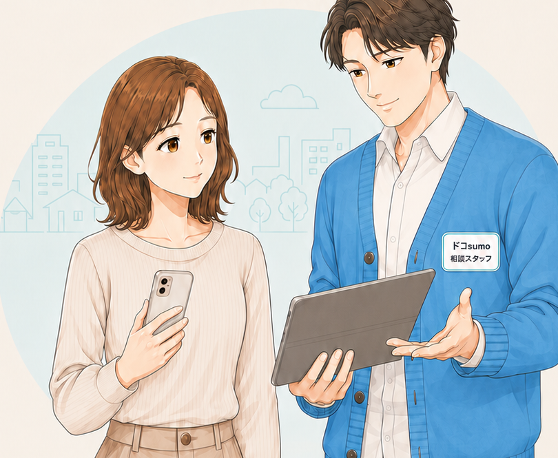 相談者に寄り添うドコsumoの相談スタッフ